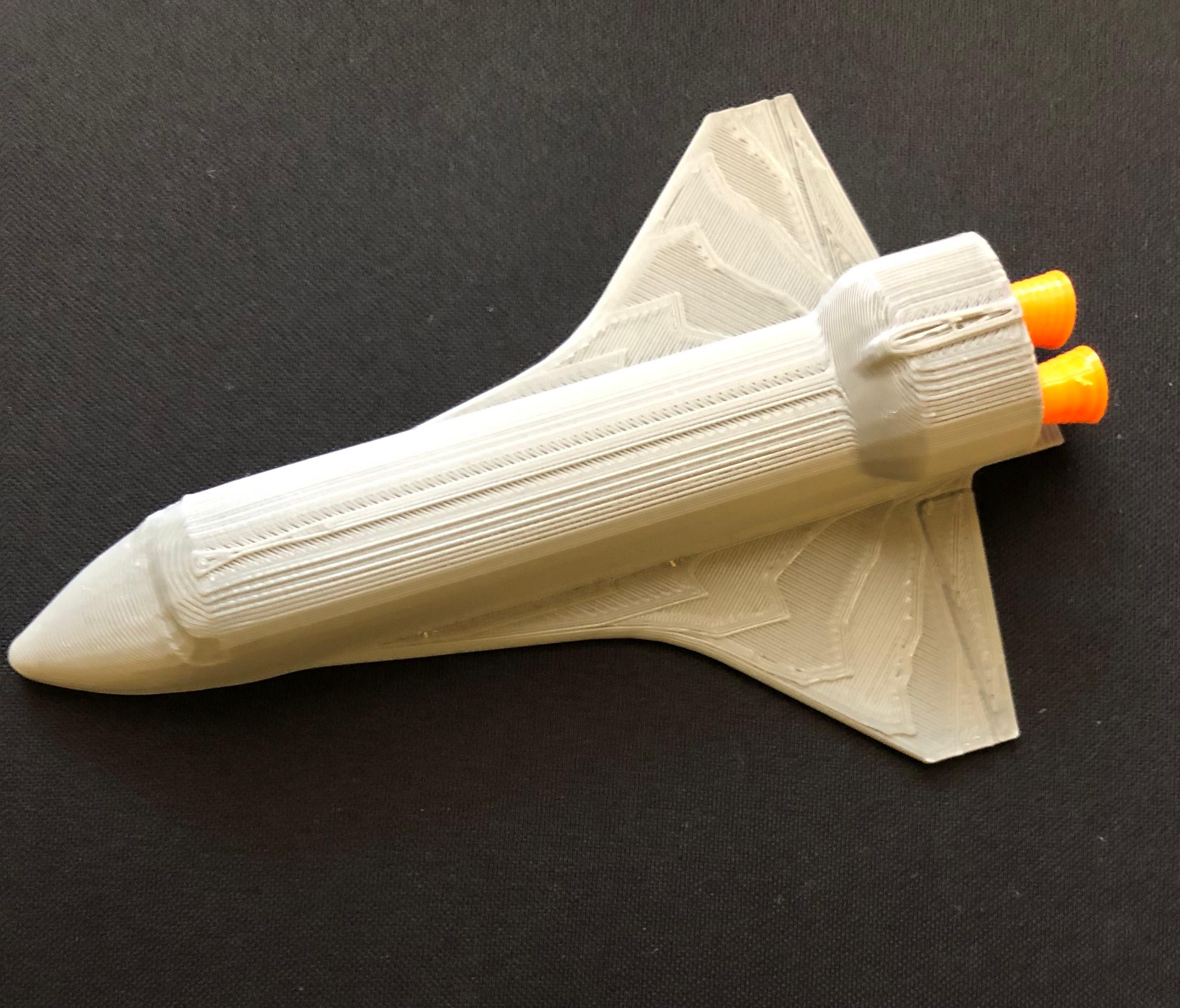 Rocket Space Shuttle 3D Printed Model